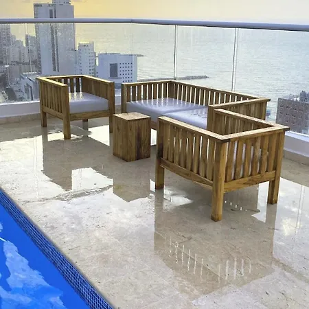 Apartamento Loft Duplex Con Vista Al Mar Y Excelente Ubicacion Cartagena